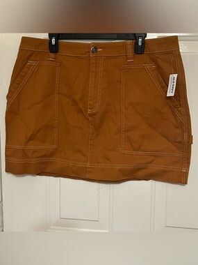 Old Navy Women's Utility Mini Skirt in a "Sly Fox" Brown or Rust Color Size 16